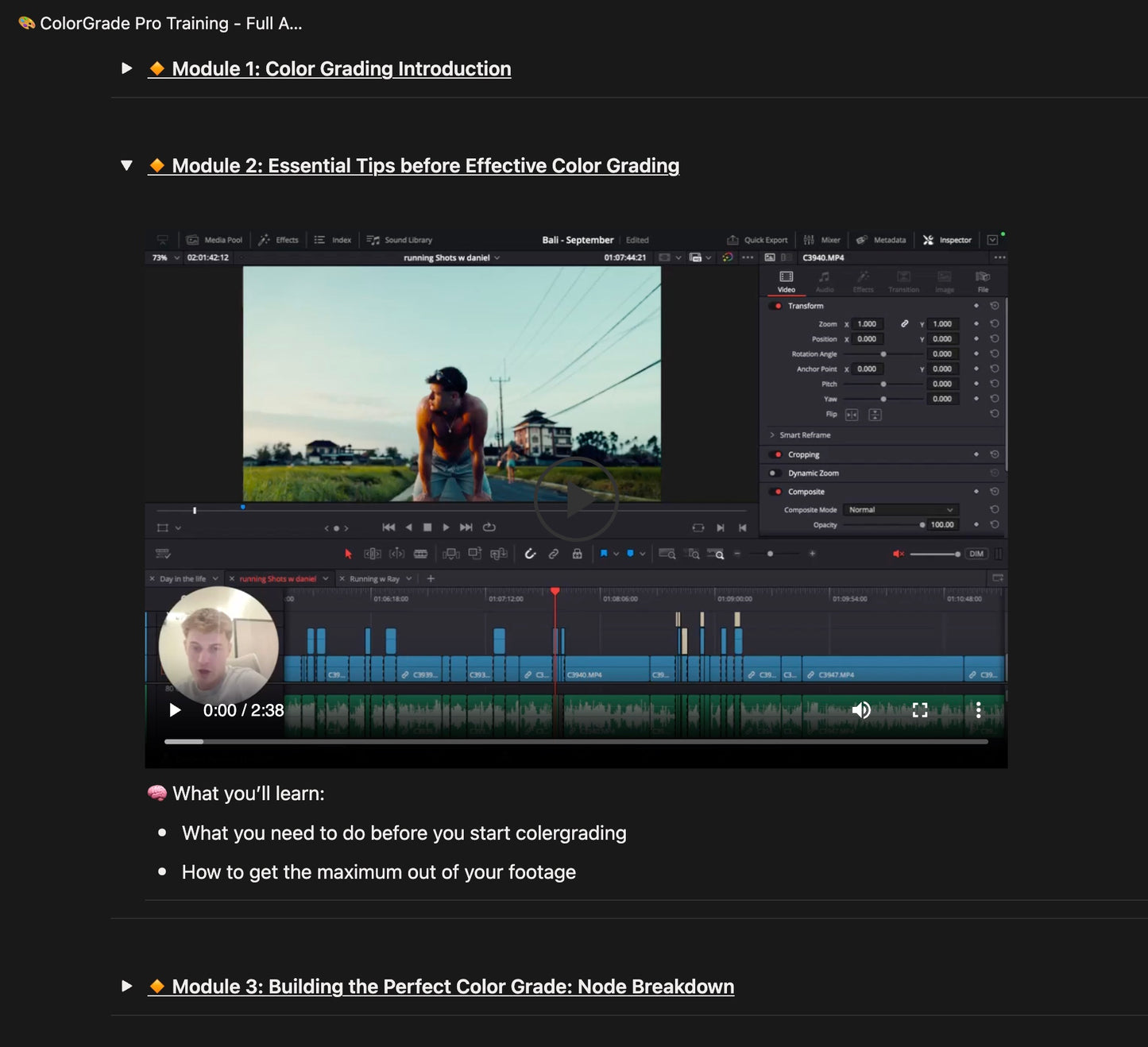 ColorGrade Pro Training